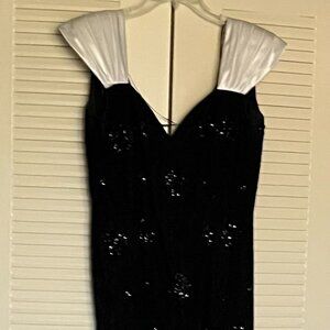 Morton Myles Lace/’Satin’/Sequin Short Coctail Dress*